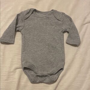 Rene Rofe Heather Gray Baby Bodysuit